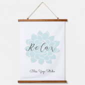 ヨガ感動的引用文曼荼羅 吊り下げ型タペストリー (正面)