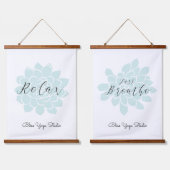 ヨガ感動的引用文曼荼羅 吊り下げ型タペストリー (ダブル)