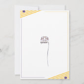 ヨガ招待状 招待状 (裏面)