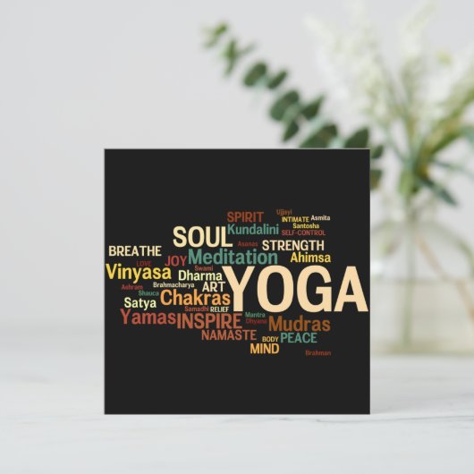 ヨガ招待状 招待状 (スタンド正面)