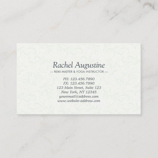 ヨガ指導者ロイヤリティーパンチカラフルマンダラ ロイヤリティカード (裏面)