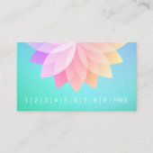 ヨガ指導者ロイヤリティーパンチカラフルマンダラ ロイヤリティカード (正面)