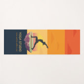 ヨガ指導者 瞑想 ポーズ 太陽 飛島 ヨガマット (正面(横))