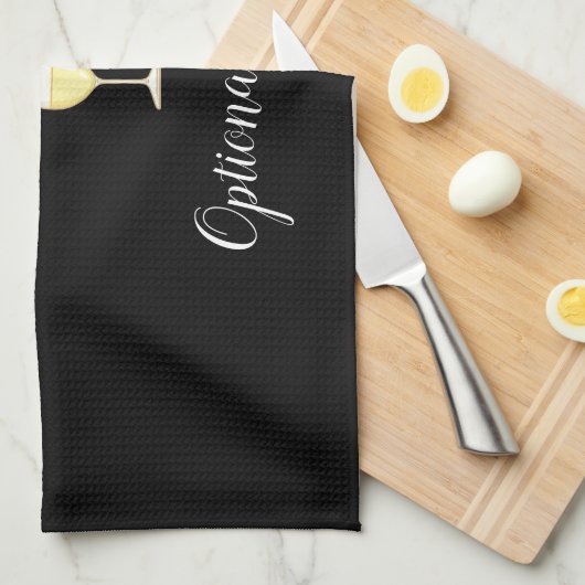 「ヨガ教室？グラスを注ぐ» 引用文キッチンタオル キッチンタオル (四つ折り)