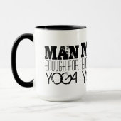 ヨガ文字のための十分の人 マグカップ (左)