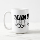 ヨガ文字のための十分の人 マグカップ (左)