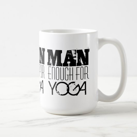 ヨガ文字のための十分の人 マグカップ (右)