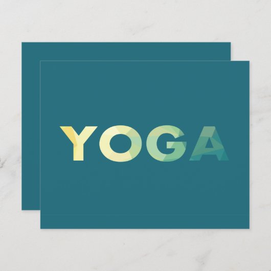 ヨガ文字 (正面/裏面)