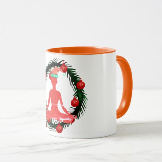 ヨガ新年 マグカップ (正面右)