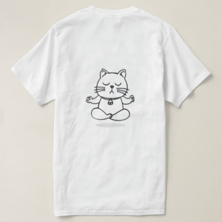 ヨガ猫の瞑想 Tシャツ