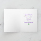 ヨガ猫の誕生日の芽及びトニーNotecard カード (内部)