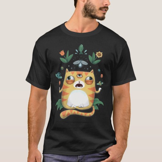 ヨガ猫神 Tシャツ (正面)