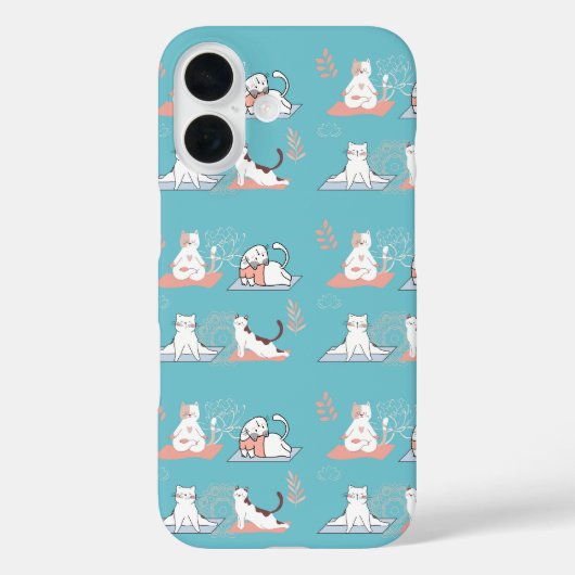 ヨガ猫蓮のポーズ Case-Mate iPhoneケース (裏面)