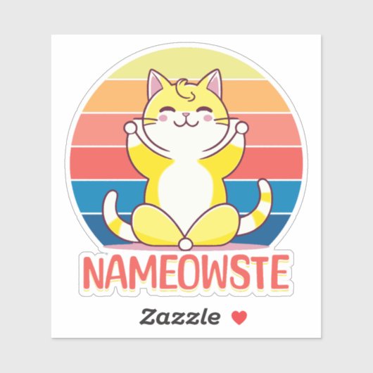 ヨガ猫 シール (シート)