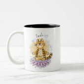 ヨガ猫 ツートーンマグカップ (左)