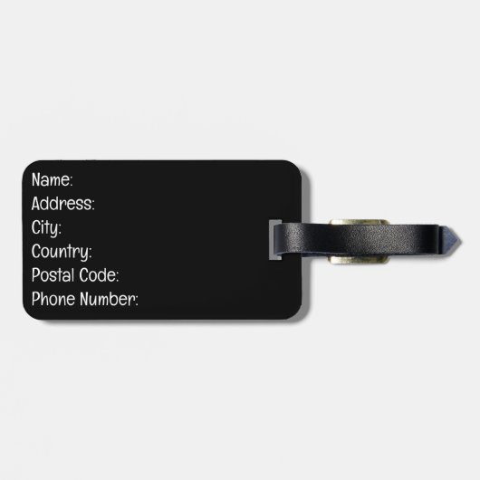 ヨガ猫 ラゲッジタグ (裏面横)