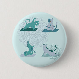 ヨガ猫 缶バッジ