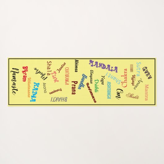 ヨガ用語 ヨガマット (裏面(横))