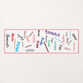 ヨガ用語 ヨガマット (正面(横))