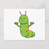 ヨガ瞑想のケータピラー ポストカード (正面)