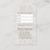 ヨガ瞑想インストラクターアポイントメントボディリーフ 予約カード (裏面)