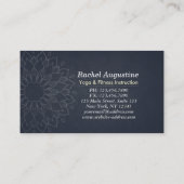 ヨガ瞑想インストラクタークラスパスロイヤリティカード ロイヤリティカード (裏面)