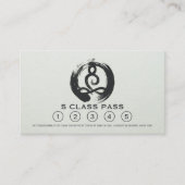 ヨガ瞑想インストラクタークラスパスロイヤリティカード ロイヤリティカード (正面)