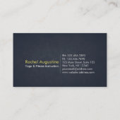 ヨガ瞑想インストラクタークラスパスロイヤリティカード ロイヤリティカード (裏面)