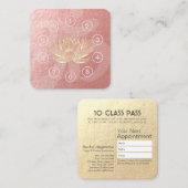 ヨガ瞑想インストラクタークラスパスロイヤリティカード ロイヤリティカード (正面/裏面)