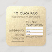 ヨガ瞑想インストラクタークラスパスロイヤリティカード ロイヤリティカード (裏面)