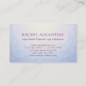 ヨガ瞑想インストラクタークラスパスロイヤリティカード ロイヤリティカード (裏面)