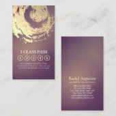 ヨガ瞑想インストラクタークラスパスロイヤリティカード ロイヤリティカード (正面/裏面)