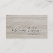 ヨガ瞑想インストラクタークラスパスロイヤリティカード ロイヤリティカード (裏面)