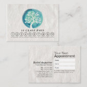 ヨガ瞑想インストラクタークラスパスロイヤリティカード ロイヤリティカード (正面/裏面)