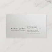 ヨガ瞑想インストラクタークラスパスロイヤリティカード ロイヤリティカード (裏面)