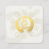 ヨガ瞑想インストラクタークラスパスロイヤリティカード ロイヤリティカード (正面)