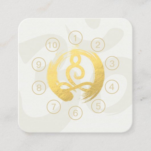 ヨガ瞑想インストラクタークラスパスロイヤリティカード ロイヤリティカード (正面)