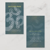 ヨガ瞑想インストラクタークラスパスロイヤリティカード ロイヤリティカード (正面/裏面)