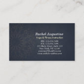 ヨガ瞑想インストラクタークラスパスロイヤリティカード ロイヤリティカード (裏面)