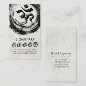 ヨガ瞑想インストラクタークラスパスロイヤリティカード ロイヤリティカード (正面/裏面)