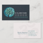 ヨガ瞑想インストラクタークラスパスロイヤリティカード ロイヤリティカード (正面/裏面)