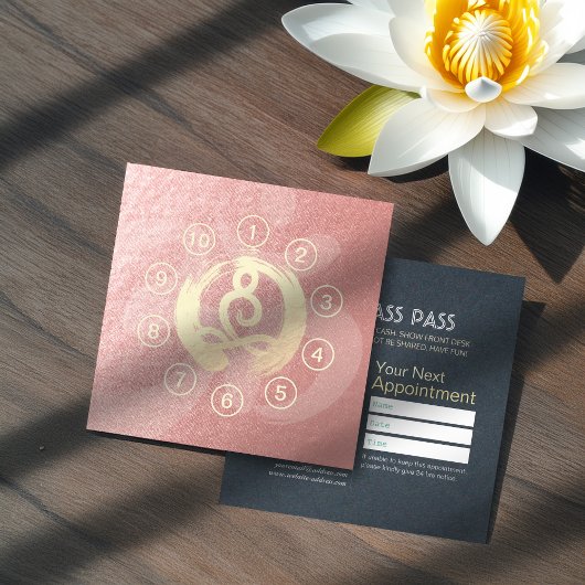 ヨガ瞑想インストラクタークラスパスロイヤリティカード ロイヤリティカード