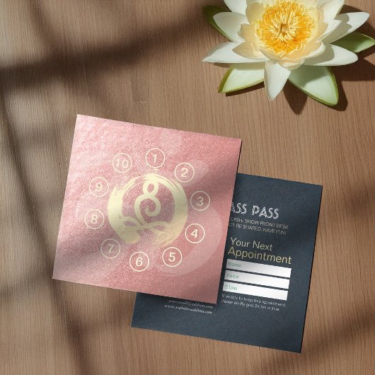 ヨガ瞑想インストラクタークラスパスロイヤリティカード ロイヤリティカード