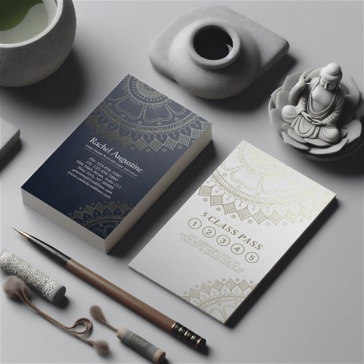 ヨガ瞑想インストラクタークラスパスロイヤリティカード ロイヤリティカード