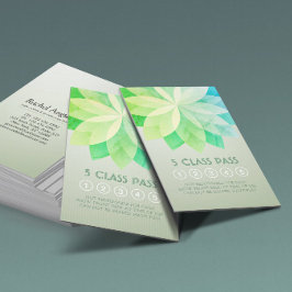 ヨガ瞑想インストラクタークラスパスロイヤリティカード ロイヤリティカード