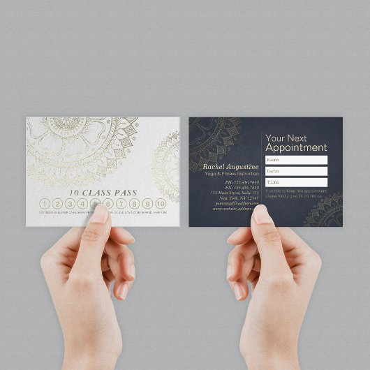 ヨガ瞑想インストラクタークラスパスロイヤリティカード ロイヤリティカード