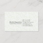 ヨガ瞑想インストラクタークラスパスロイヤリティカード ロイヤリティカード (裏面)