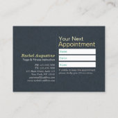 ヨガ瞑想インストラクタークラスパスロイヤリティカード ロイヤリティカード (裏面)