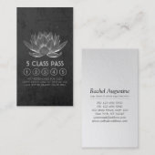 ヨガ瞑想インストラクタークラスパスロイヤリティカード ロイヤリティカード (正面/裏面)