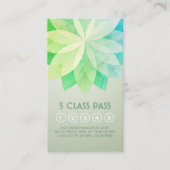 ヨガ瞑想インストラクタークラスパスロイヤリティカード ロイヤリティカード (正面)